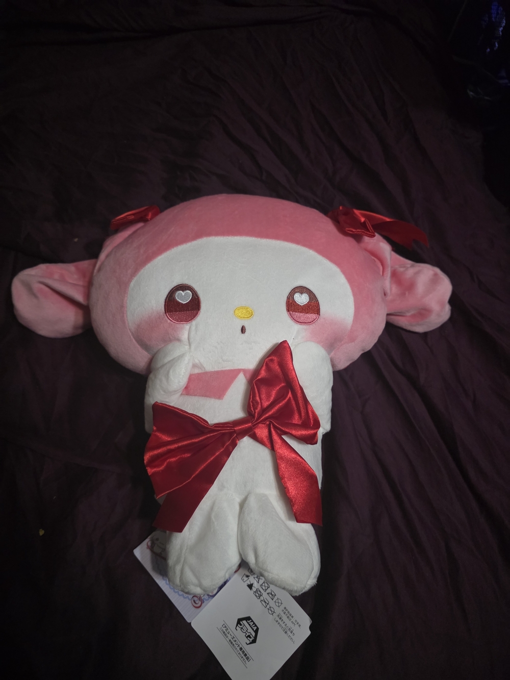 Sanrio My Melody Pink Plush Toy (RIBBON HOLIC) - Picture 3 of 7